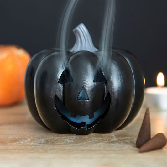 Black Pumpkin Incense Cone Burner