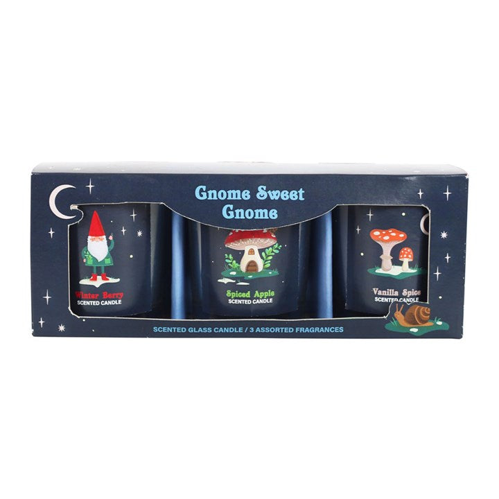 Gnome Sweet Gnome Candle Trio Set