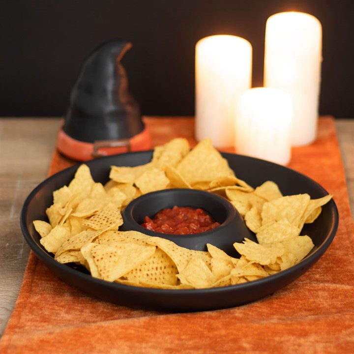 Witch Hat Chips And Dip Dish