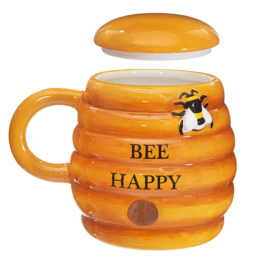 Beehive Mug With Lid