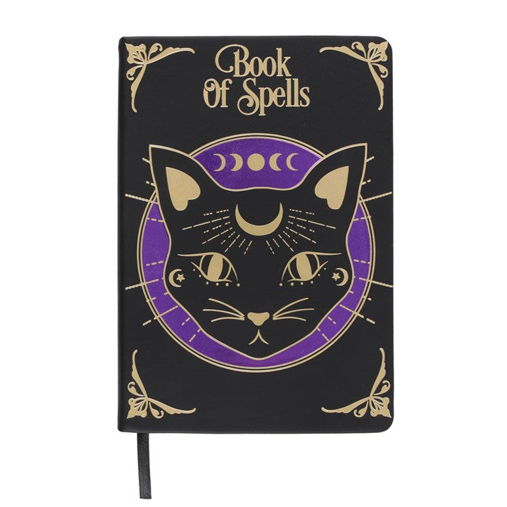 Mystic Mog Book Of Spells A5 Notebook