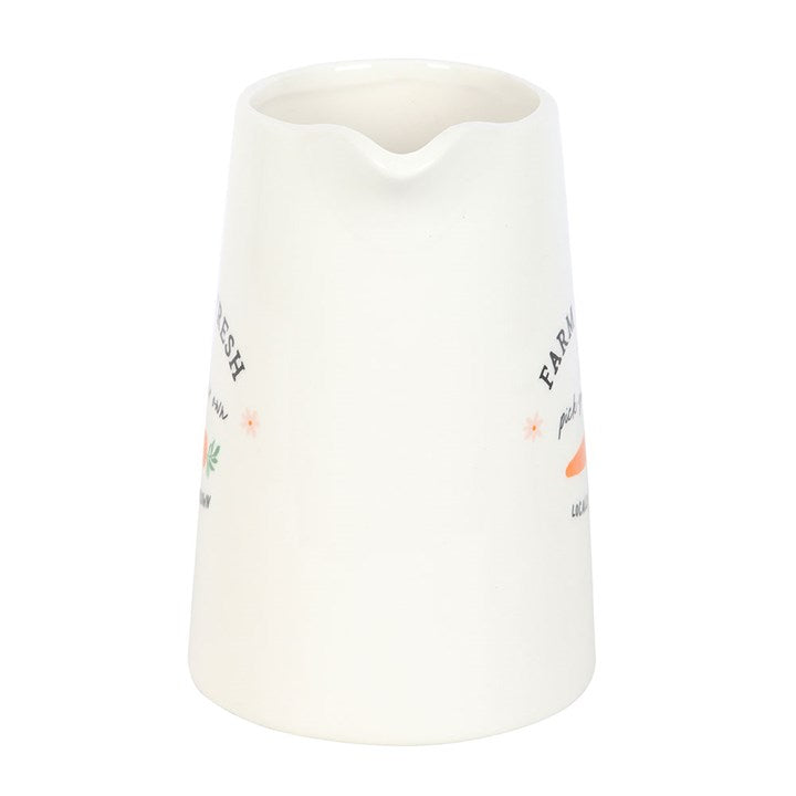 Farm Fresh Carrott Patch Ceramic Flower Jug