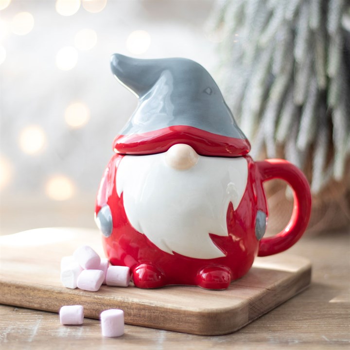 Christmas Gonk Lidded Mug