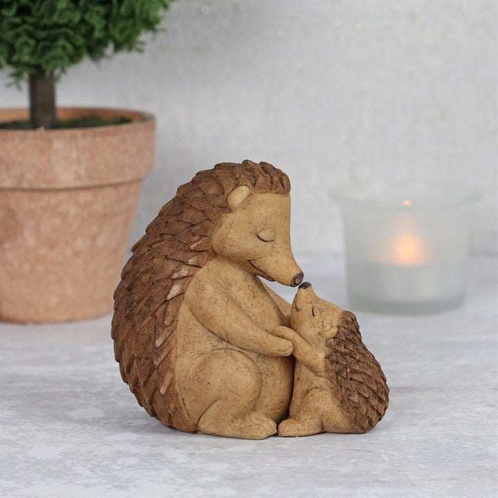 Happy Hoglet Mother & Baby Hedgehog Ornament