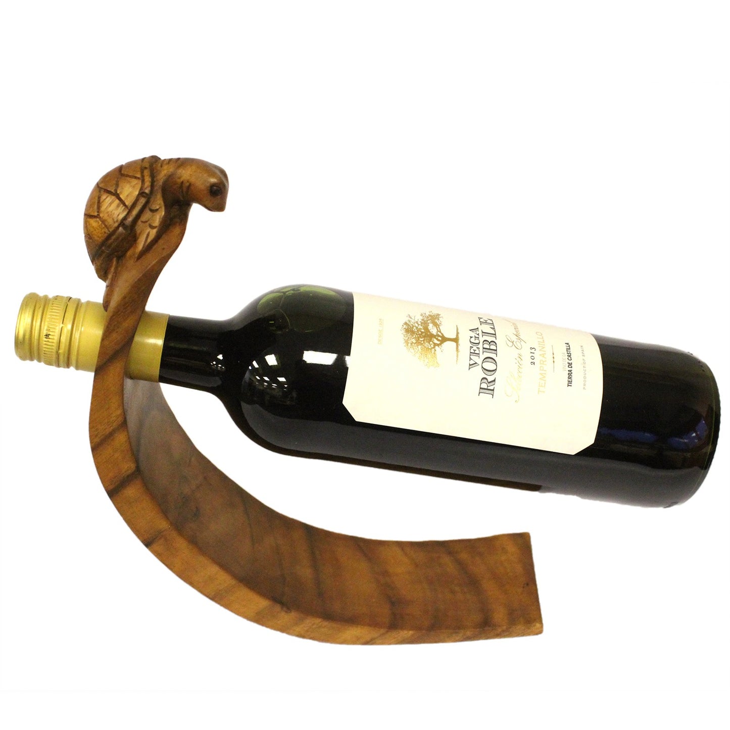 Wooden Balance Wine Holder - Turtle