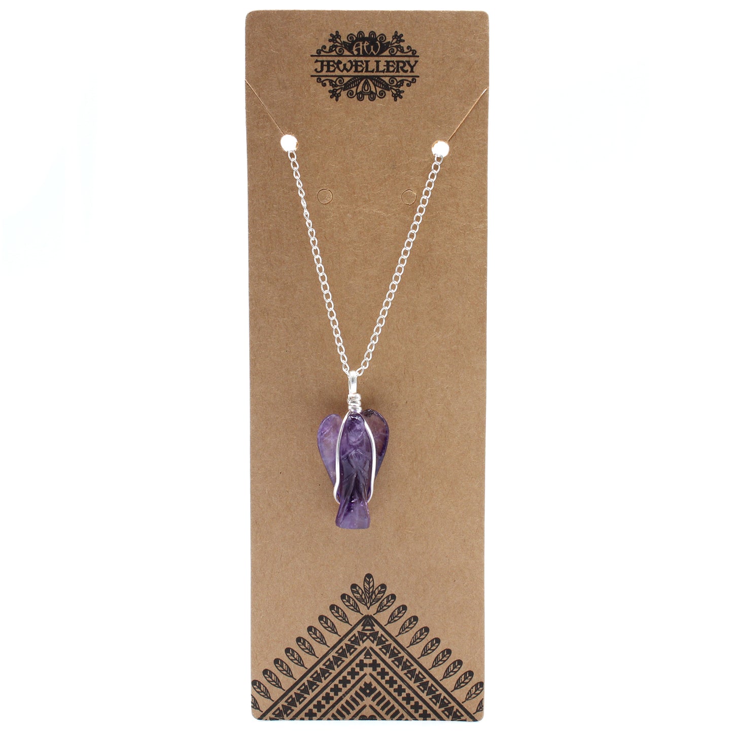 Guardian Angel Crystal Pendant Amethyst