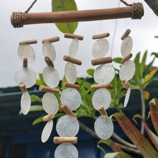 Driftwood Wind Chimes - Pearl Effect