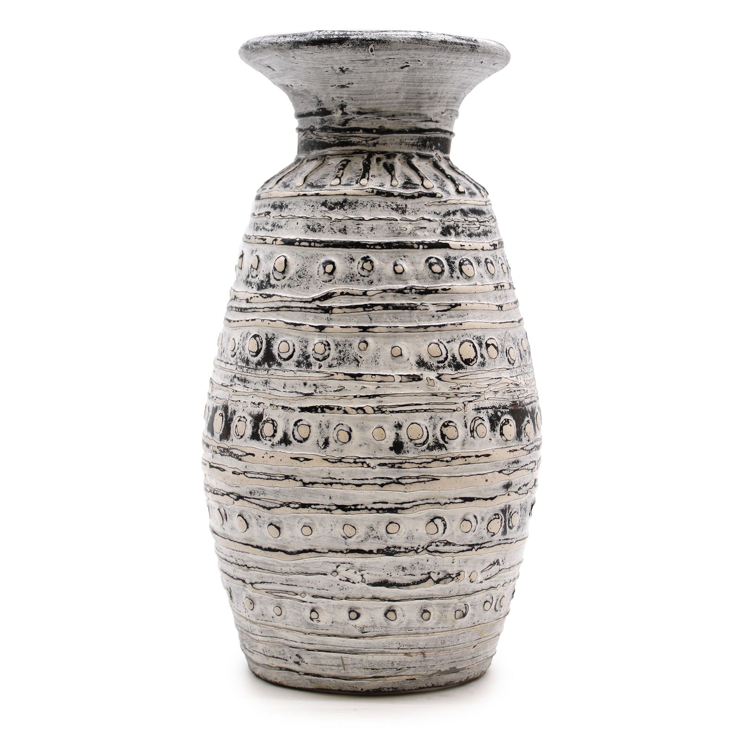 Handmade Balinese Ceramic Vase - Classic Cream