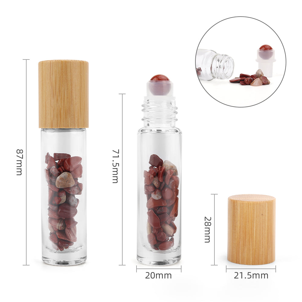 Crystal Essential Oil Roller Bottle - Red Jasper