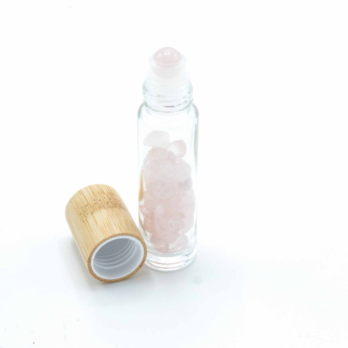 Crystal Essential Oil Roller Bottle - Rose Quartz