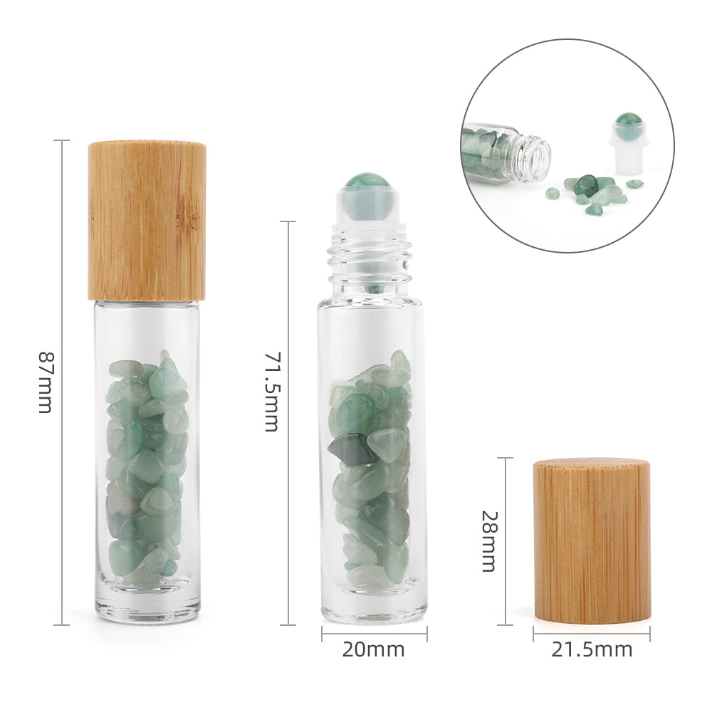 Crystal Essential Oil Roller Bottle - Green Aventurine