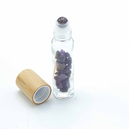 Crystal Essential Oil Roller Bottle - Amethyst