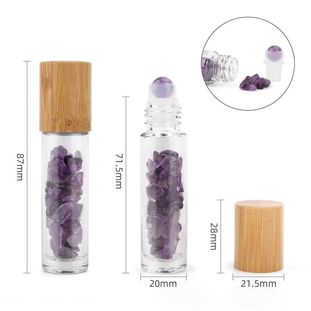 Crystal Essential Oil Roller Bottle - Amethyst