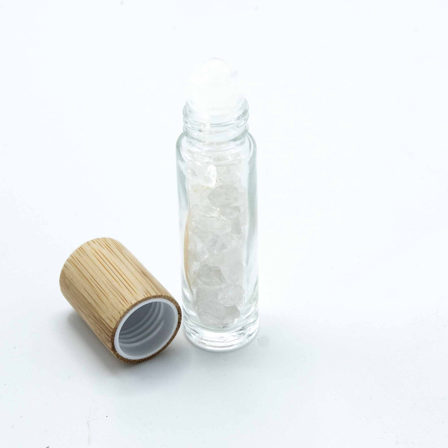 Crystal Essential Oil Roller Bottle - Rock Quartz