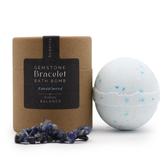 Sodalite Crystal Bracelet Bath Bomb