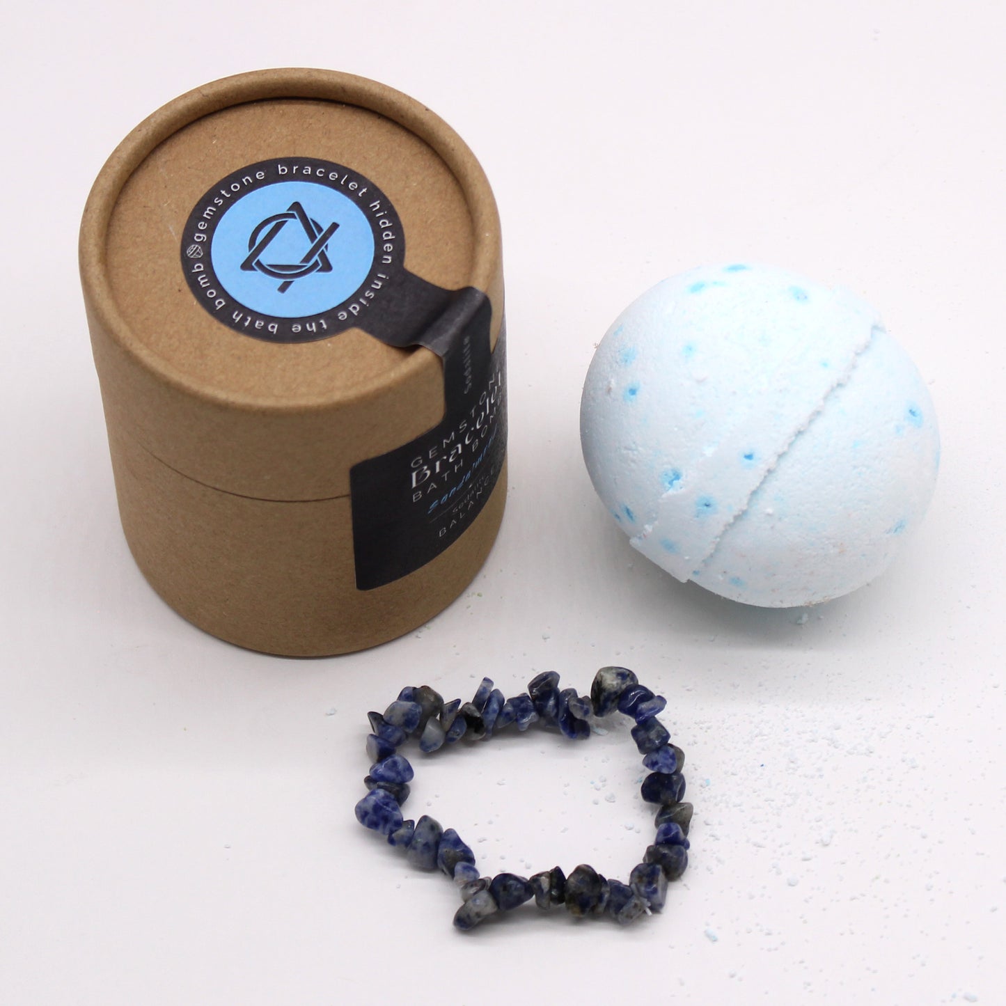 Sodalite Crystal Bracelet Bath Bomb