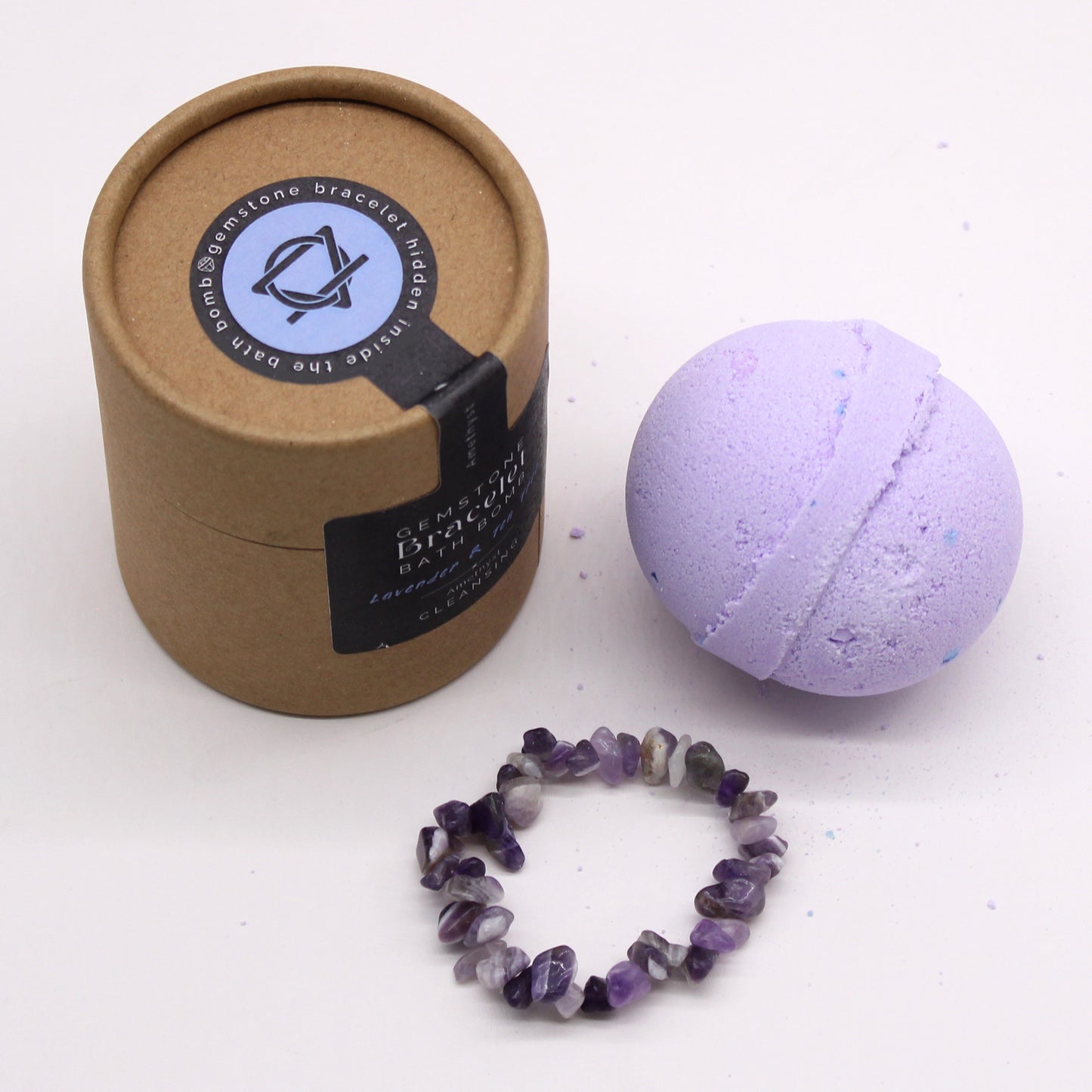 Amethyst Crystal Bracelet Bath Bomb