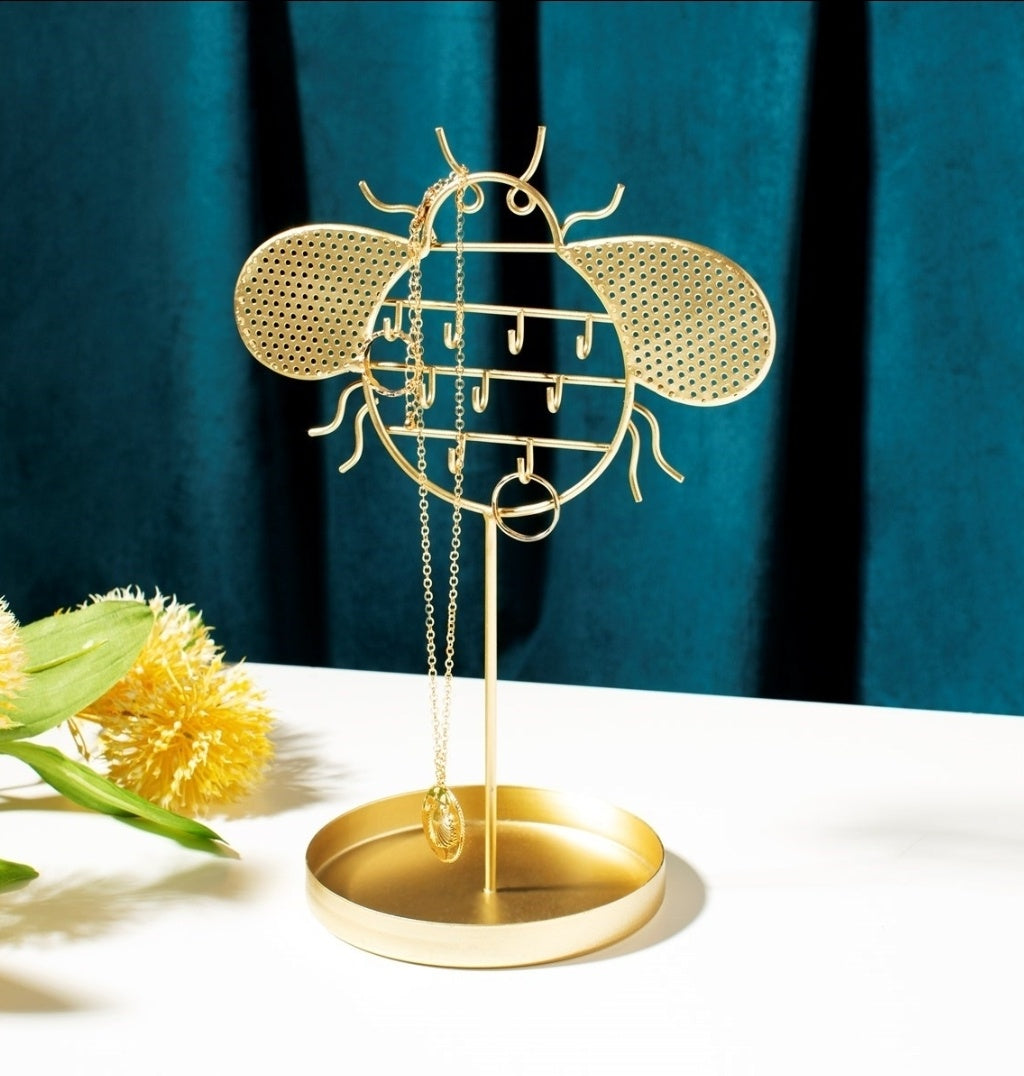 Gold Bee Jewellery Stand