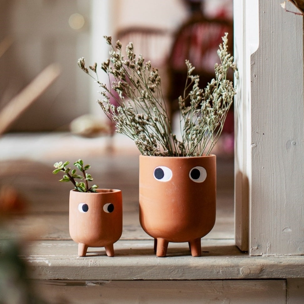 Leggy Terracotta Plant Pots