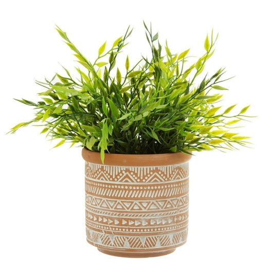 Geo Terracotta Planter