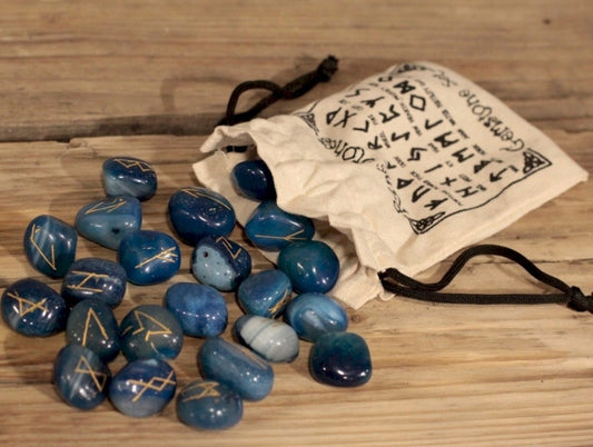 Indian Crystal Rune Stone Sets