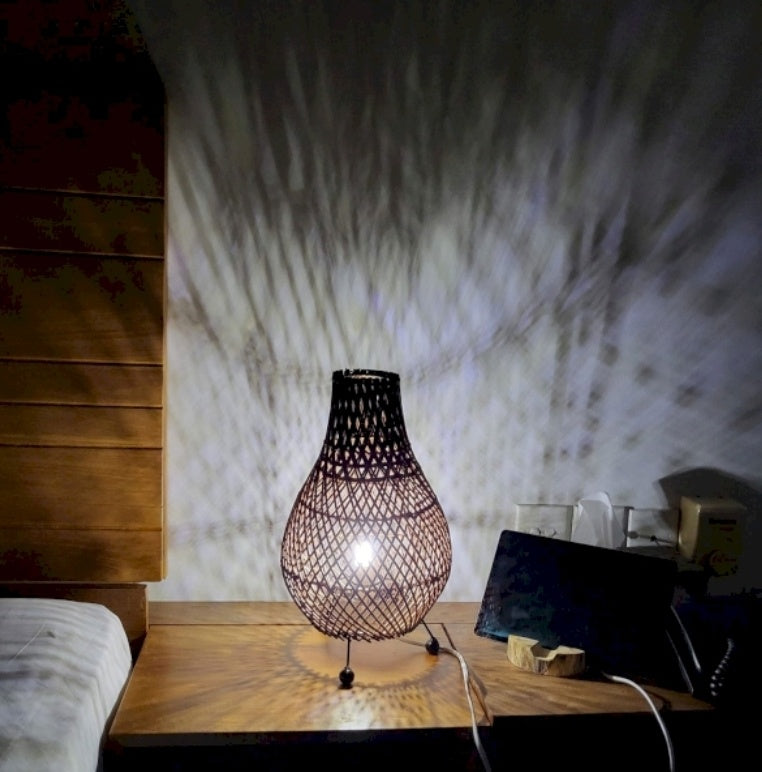 Rattan Table Lamp Natural