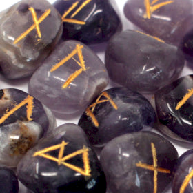 Indian Crystal Rune Stone Sets