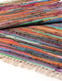 Indian Rag Rug - Natural