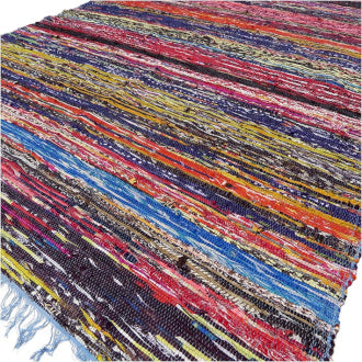 Indian Rag Rug - Blue