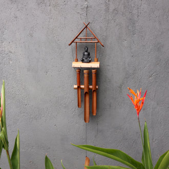 Bamboo Bhudda Wind Chimes