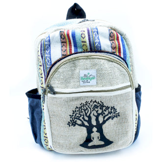 Natural Hemp And Cotton Bohdi Tree Backpack Medium