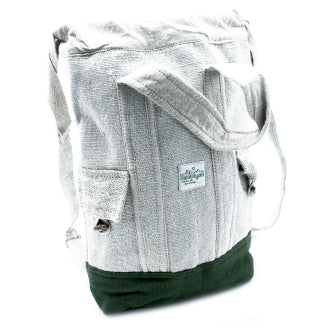 Natural Hemp And Cotton Laptop Backpack