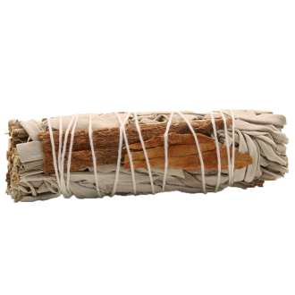 White Sage & Cinnamon Smudge Stick 10cm