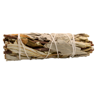 White Sage & Peppermint Smudge Stick 10cm