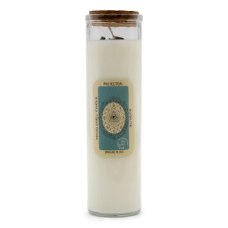 Crystal Chip Spell Candle - Protection