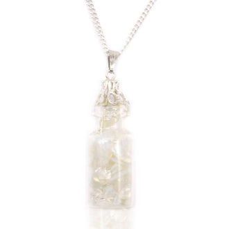 Bottled Indian Crystal Chips Necklace - Opalite