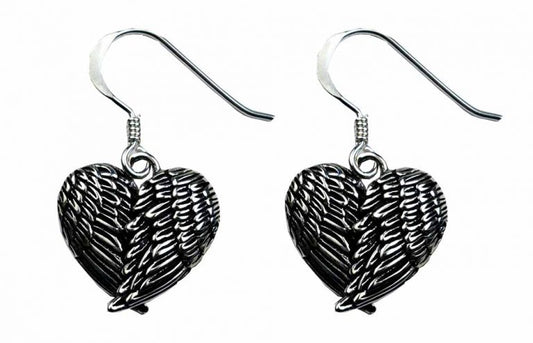 Sterling Silver Angel Wing Earrings