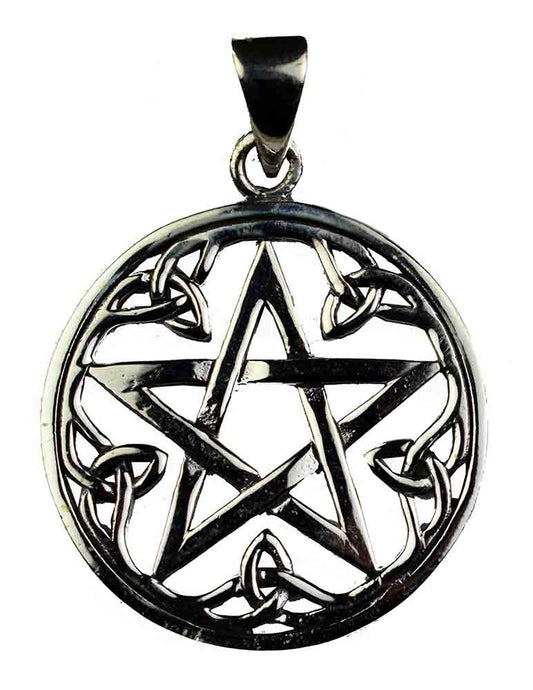 Sterling Silver Celtic Pentagram Pendant