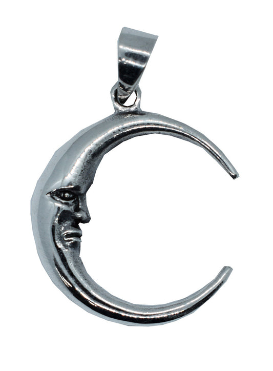 Sterling Silver Half Moon Pendant