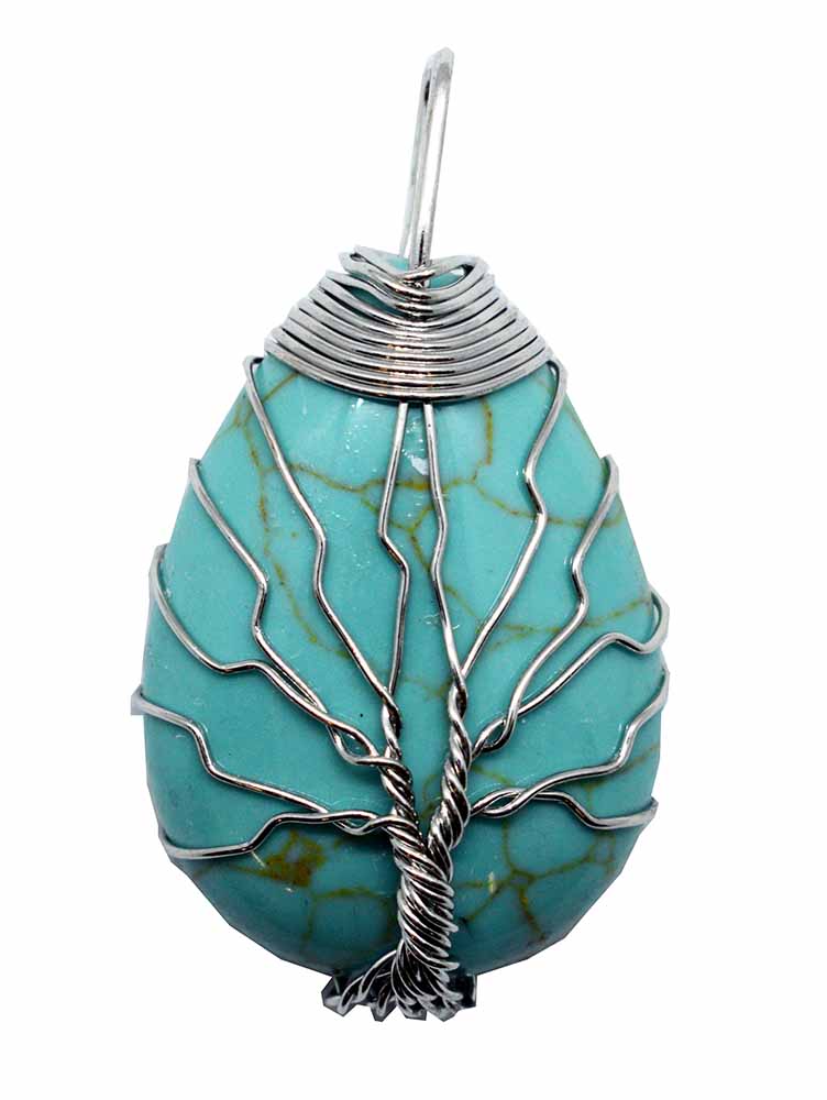 Turquoise Tree Of Life Necklace