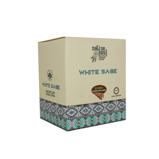 Native Soul  White Sage Backflow Incense Cones