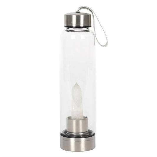 Energizing Clear Quartz Crystal Water Bottle