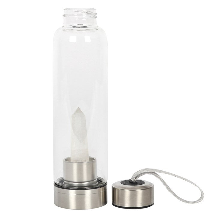 Energizing Clear Quartz Crystal Water Bottle