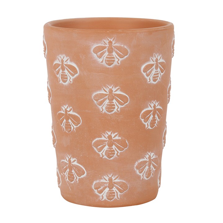 Bee Pattern Terracotta Plant Pot