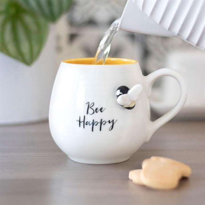 Bee Happy 3D Mug