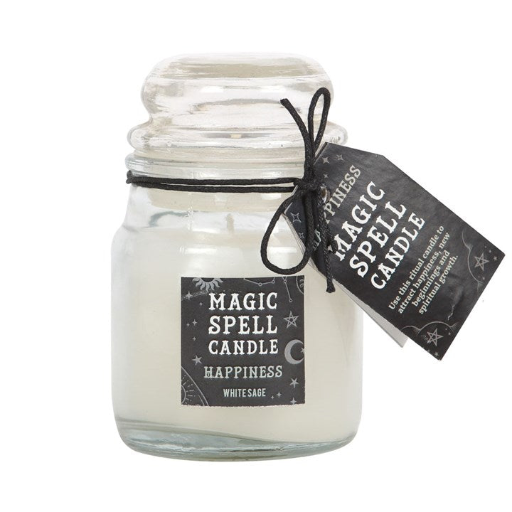 White Sage Happiness Candle Jar