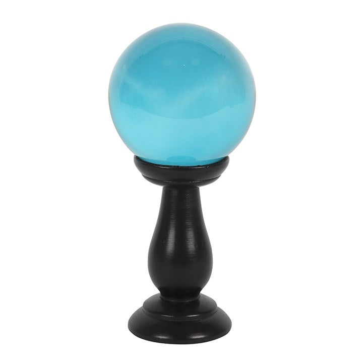 Teal Crystal Ball With Stand