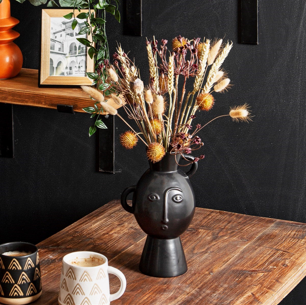 Matt Black Amira Vase