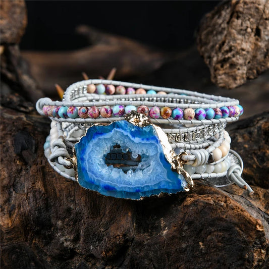 Imperial Jasper Crystal Wrap Bracelet