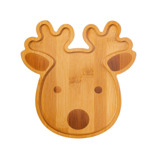 Reindeer Bamboo Plate